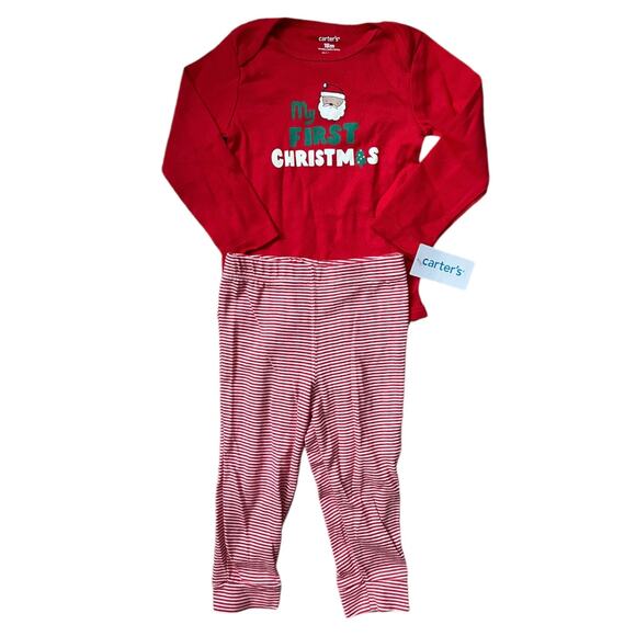 Carter's My First Christmas Bodysuit and Pants Set Unisex Boy Girl 18 months - Picture 1 of 5